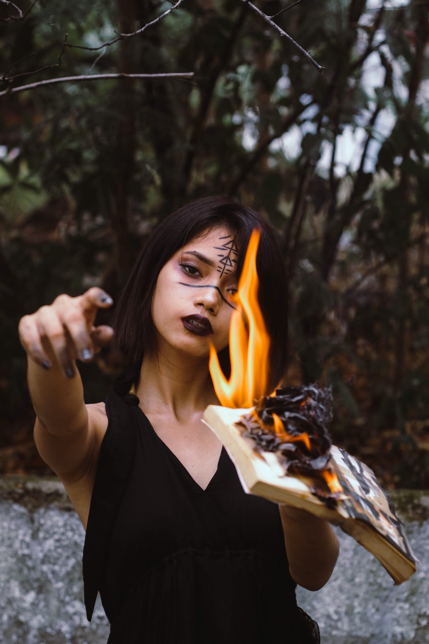 bad witch burning